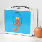 Funny skipper mudskipper fish Cartoon Metall Brotdose (Beispiel)