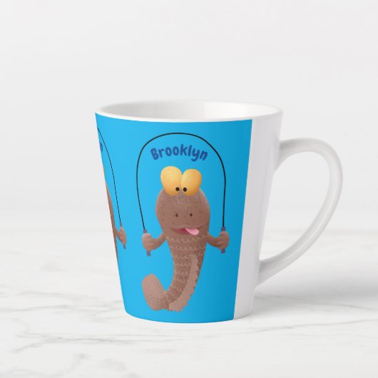 Funny skipper mudskipper fish Cartoon Milchtasse (Rechts)