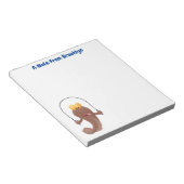 Funny skipper mudskipper fish Cartoon Notizblock (angewinkelt)