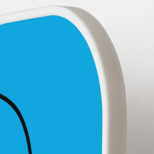 Funny skipper mudskipper fish Cartoon Pickleball Schläger (Linke Seite)