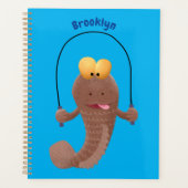 Funny skipper mudskipper fish Cartoon Planer (Vorderseite)