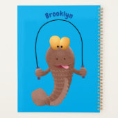 Funny skipper mudskipper fish Cartoon Planer (Rückseite)