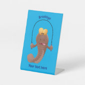 Funny skipper mudskipper fish Cartoon Sockelschild (Vorderseite)