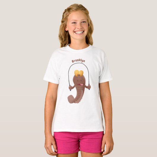 Funny skipper mudskipper fish Cartoon T-Shirt (Vorne ganz)