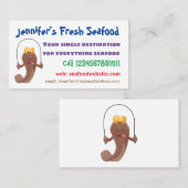Funny skipper mudskipper fish Cartoon Visitenkarte (Vorne/Hinten)