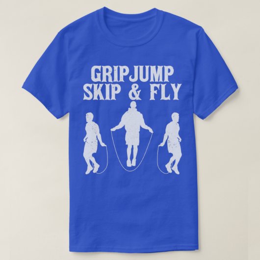 Funny Skipping Rope Jumping Rope Grip Jump Skip Fl T-Shirt (Design vorne)