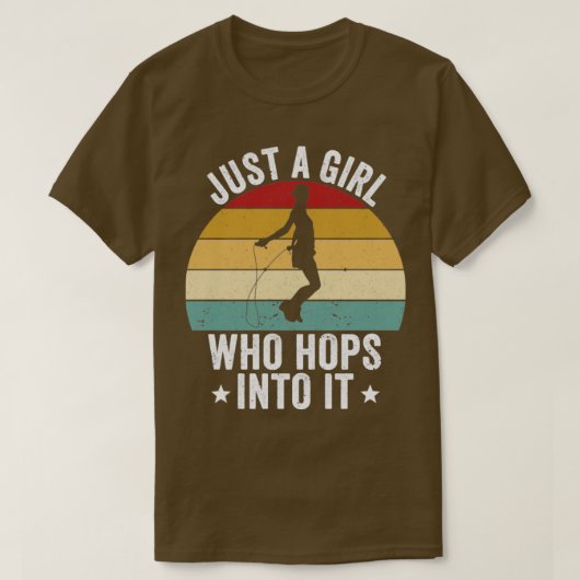 Funny Skipping Rope Jumping Rope Just A Girl Who H T-Shirt (Design vorne)