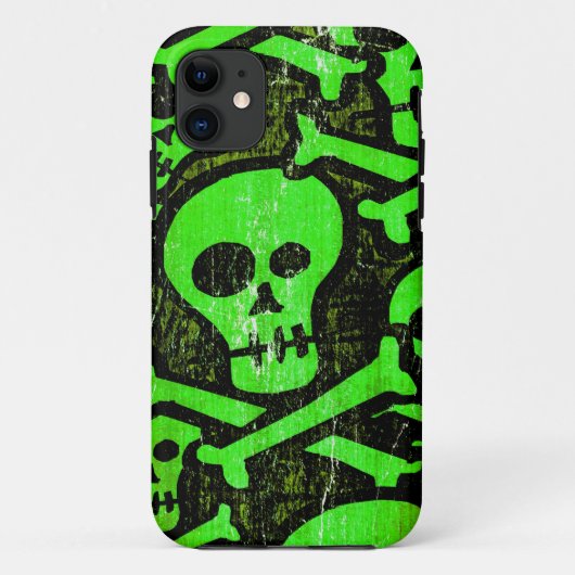 Funny Skull #2 iPhone Case (Rückseite)