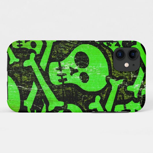 Funny Skull #2 iPhone Case (Rückseite (Horizontal))