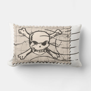 Funny Skull Briefmarke 4 Lendenkissen