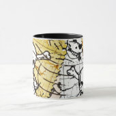 Funny Skull Briefmarke Tasse (Zentrum)
