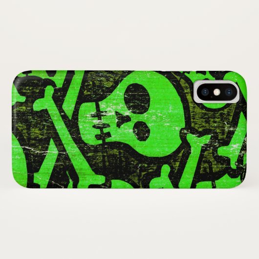 Funny Skull Case-Mate iPhone Hülle (Rückseite (Horizontal))