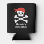 Funny Skull Crossbones Pirate Gift Custom Dosenkühler (Vorderseite)