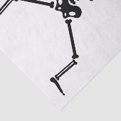 Funny skull doing handstand seidenpapier (Ausschnitt)