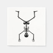 Funny skull doing handstand serviette (Vorderseite)