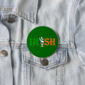 Funny skull Irish St Patrick's Day Button (Beispiel)