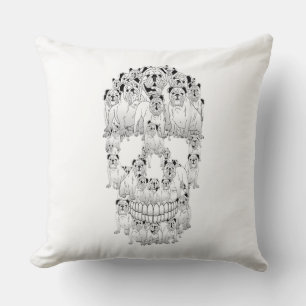 Funny Skull Kostüme Männer Frauen Bulldog Lover  Kissen