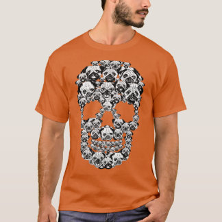 Funny Skull Kostume Männer Mops Lover Halloween T-Shirt