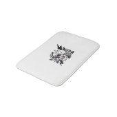 Funny Skull Lover Badematte (Schrägansicht)