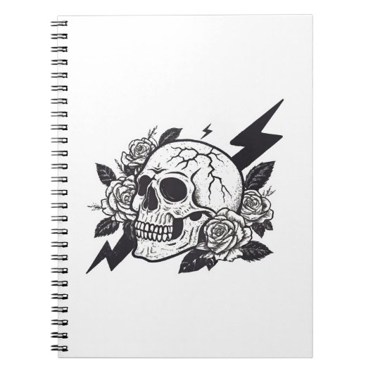 Funny Skull Lover Notizblock (Vorderseite)