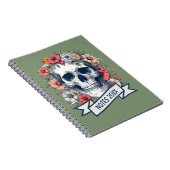 Funny Skull Notebook Notizblock (Rechte Seite)