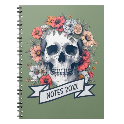 Funny Skull Notebook Notizblock (Vorderseite)