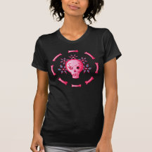 Funny Skull Pink Halloween Whimsigoth