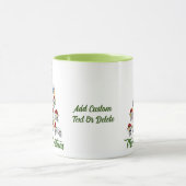 Funny Skull Spooky Vibes Frohe Weihnachtsbaum Tasse (Zentrum)