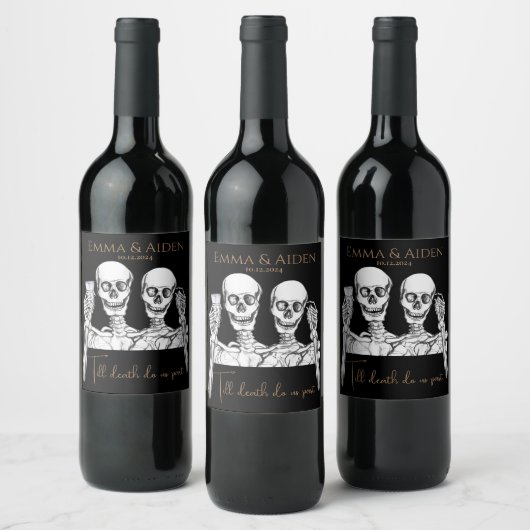 Funny Skull Wine Label Weinetikett (Flaschen)