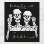 Funny Skull Wine Label Weinetikett (Einzelnes Label)