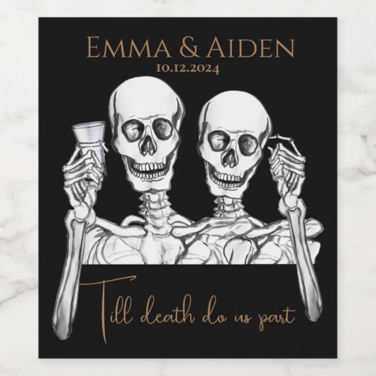 Funny Skull Wine Label Weinetikett (Einzelnes Label)