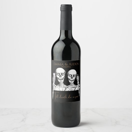 Funny Skull Wine Label Weinetikett (Vorderseite)