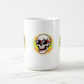 **Funny Skull With Sunglasses – Cartoon Laughing S Kaffeetasse (Mittel)