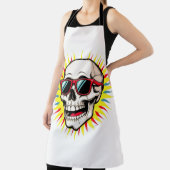 **Funny Skull With Sunglasses – Cartoon Laughing S Schürze (InSitu)