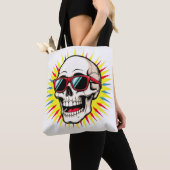 **Funny Skull With Sunglasses – Cartoon Laughing S Tasche (Von Nahem)