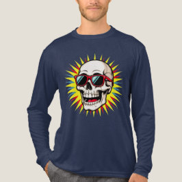**Funny Skull With Sunglasses – Cartoon Laughing S Tri-Blend Shirt