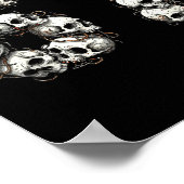 Funny Skulls 6 7 Meme Six Seven Love Halloween Poster (Ecke)