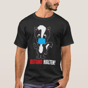 Funny Skunk Distanzschutzmaske T-Shirt