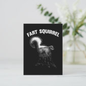 Funny Skunk Joke Squirrel Pun Postkarte (Stehend Vorderseite)