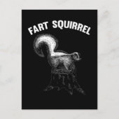 Funny Skunk Joke Squirrel Pun Postkarte (Vorderseite)