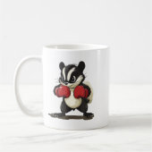 Funny Skunk Kostüm mit Boxhandschuhen für Jungen u Kaffeetasse (Links)