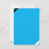 Funny Sky Blue Boy Preschool Abschluss Einladung (Rückseite)