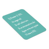Funny Sky Blue Vision Magnet (Rechte Seite)