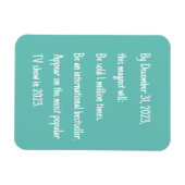 Funny Sky Blue Vision Magnet (Horizontal)