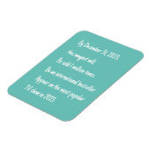 Funny Sky Blue Vision Magnet (Linke Seite)