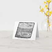 Funny Skydiver Card Karte (Gelbe Blume)