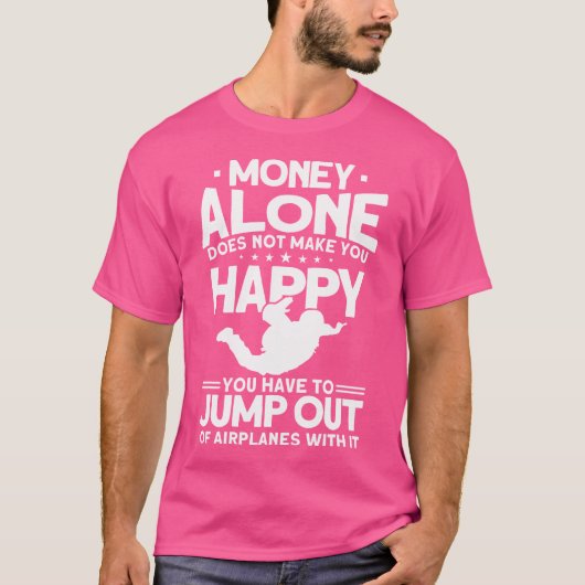 Funny Skydiver Skydiver T-Shirt (Vorderseite)