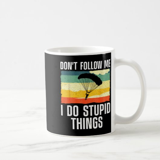 Funny Skydiving Art For Men Women Parachute Indoor Kaffeetasse (Rechts)