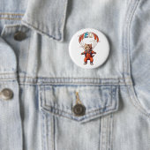 Funny Skydiving Cat Button (Beispiel)
