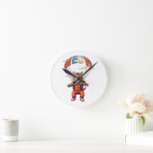 Funny Skydiving Cat Runde Wanduhr (Zuhause)